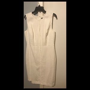 Cream woven Ann Taylor Sheath
